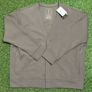 Nike 24.7 Impossibly Soft Cardigan Brown Sweater HQ6948-289 Men’s Size XL $125